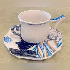 Anthropologie cup and saucer